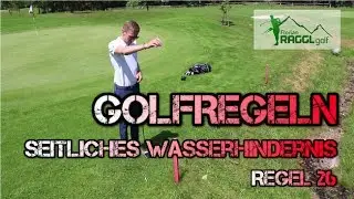 SEITLICHES WASSERHINDERNIS ROT - GOLFREGELN
