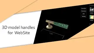 3d interactive Configurator of door handles