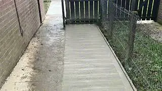 Footpath and area widened in Gortin.