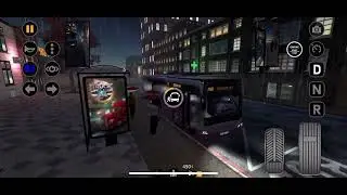 Rainy Night Drive Through Prague in Bus Simulator