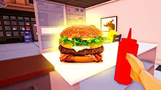 КАК Правильно ПРИГОТОВИТЬ БУРГЕР в One-armed cook!