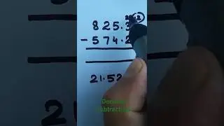 #decimalsubtraction #decimal #maths #दशमलवघटाव #studentstudy #ytshorts #@sanjustudymath