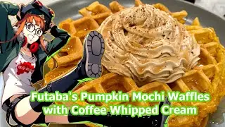 Futaba's Pumpkin Mochi Waffles with Coffee Whipped Cream!