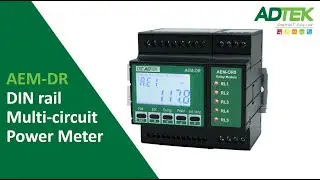 ADTEK AEM-DR: Multi-Circuit Power Meter (DIN Rail)
