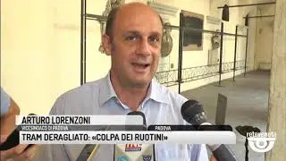 TG PADOVA (03/07/2019) - TRAM DERAGLIATO: «COLPA DEI RUOTINI»
