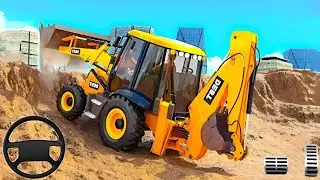 Transporting Heavy Excavator Road Construction - City Road Construction Game - Android Gameplay