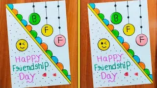 Happy Friendship Day Greeting Card Making / Friendship Day Card Easy And Beautiful / BFF Card