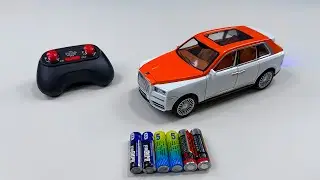 Unboxing RC two-tier bus,Spiderman car, RC simulation Rolls-Royce,RC multi-function spray racing car