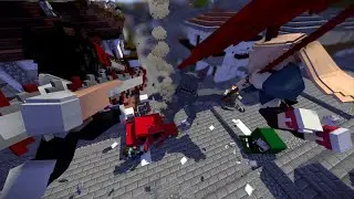 Minecraft SpeedArt: Chainsaw man and Power