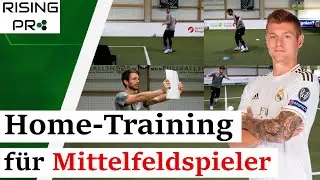 Home-Training für Mittelfeldspieler! 4 Übungen für ein komplettes Training zuhause | Rising Pro
