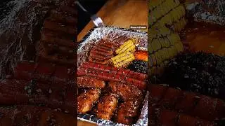 🔥Ultimate Grilled Feast ASMR🍗🌽 | Sizzling BBQ Perfection!🍴😋#GrilledFood #BBQFeast #CookingASMR