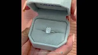 2.3 carat Cushion Cut Solitaire Engagement Ring