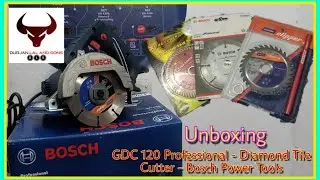 Bosch marble cutter machine #bosch #review #unboxing GDC 120 Professional