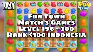 Reach Top 100 Rank of Indonesia | Fun Town 196 - 200 : Park Theme Match 3 Games