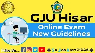 Gju Hisar online exam guidelines 2022 || Gju online exam kaise dena hai || Gju online exam updates |