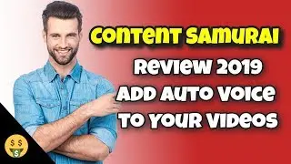 Content Samurai Auto Voice Review 2019 - Voice Over Video App - How to Add Voice to YouTube Videos ✅