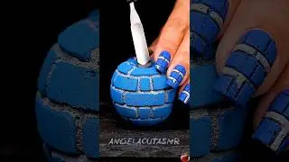 Cutting a Blue Brick Apple 🍎💙 | Ultra Crunchy Brick ASMR Satisfying #asmr #aiasmr #satisfying #ai