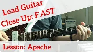 Apache | Lead Guitar Close Up | The Shadows Guitar Lesson