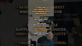 3 TIPS that will make you a millionaire with Amazon FBA