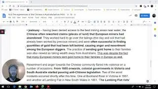 Reading of 10 8 The Experience of the Chinese in Australia before 1900
