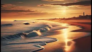 Warm December Evening at Matosinhos Beach | Foamy Waves & Golden Ocean Ambience