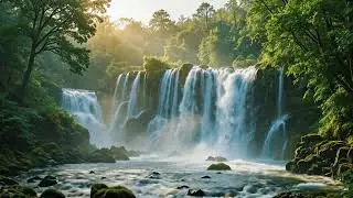 Waterfall Sounds for Sleeping to Natural Flow and Gentle Echo