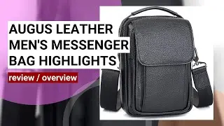 Review: Augus Leather Small Messenger Bag for Men - Perfect Travel Companion?