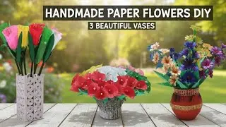3 Easy Handmade Paper Flowers | DIY Home Decor Ideas | Tulips, Calla Lilies, and Wildflowers