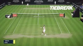 TIEBREAK - Novak Djokovic Vs Rafael Nadal I Eastbourne Arena I Legendary AI (PS5)