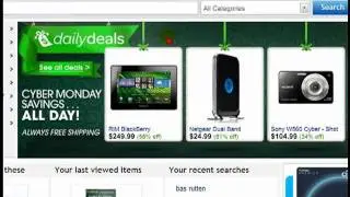 Signing up for Daily Deals on eBay