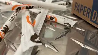 Paper straws Made in USA and individually wrapped. Custom printing available. 100% Compostable