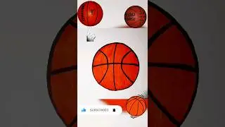 How to draw a basketball? #drawing #shortsvideo #basketball #howtodraw