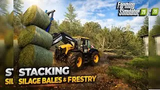 Silage Bales, Forest & 500 Sheep | FS25 Timelapse