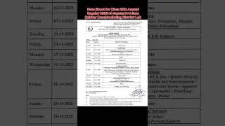 Date Sheet for Class 10th Annual Regular 2025 of Jammu Province (winter Zone) Including District Leh