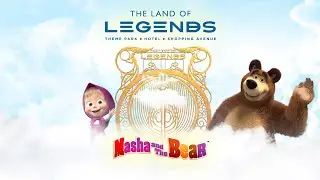 Masha and the Bear in the incredible &ldquo;The Land of Legends&rdquo; Theme park.