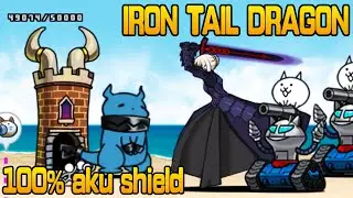 The Battle Cats - Iron Tail Dragon (Aku Unit)