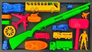 Membersihkan Mainan Mobil Balap, Truk Molen, Kereta Api, Excavator, Tank Baja, Speed Boat, Pesawat