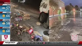 Public Works clean up illegal fireworks debris