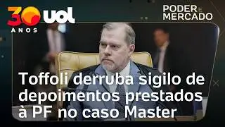 Toffoli retira sigilo de depoimentos de Vorcaro, diretor do BC e ex-BRB, ouvidos no caso Master