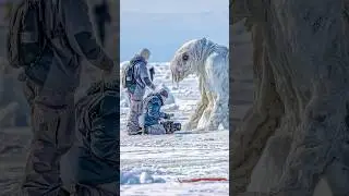 Research Team Films Unknown Animal Near Polar Ice Edge