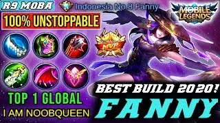 BEST NEW BUILD FANNY 2020!! BY TOP 1 GLOBAL FANNY NOOB QUEEN - R9 MOBA Mobile Legends