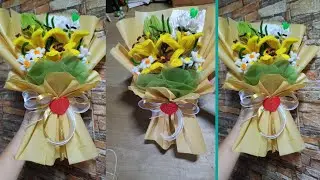 Easy bouquet wrapping tutorial for beginners