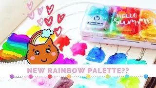 New Schmincke Palette Set Up- Rainbow Palette