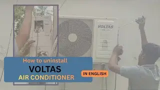 How to uninstall voltas inverter air conditioner easy way| IN ENGLISH