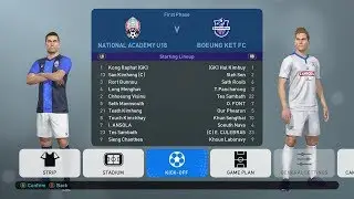 National Football Academy vs Boeung Ket - Metfone Cambodian League | PES19 Patch Khmer