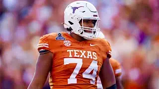 Trevor Goosby College Football Highlights💥| Texas Left Tackle | NFL Draft Film