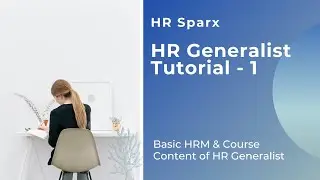 HR Generalist Training in Hindi Tutorial#1 | #Basic #HRM & #Course #Content of #HR #Generalist |