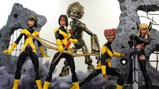 MARVEL LEGENDS X-MEN NEW MUTANTS DANI MOONSTAR WOLFSBANE KARMA (WALGREENS EX) ACTION FIGURE REVIEW
