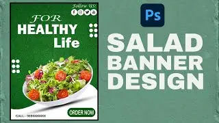 Salad Banner Design For Social Media in Photoshop || VG Singh || #vgcomputertrainer #photoshop #