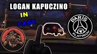 Logan Kapuczino IN CAGE | THE MOST WANTED | Paris Platynov Best Moments GTA RP | Logan vs LSPD